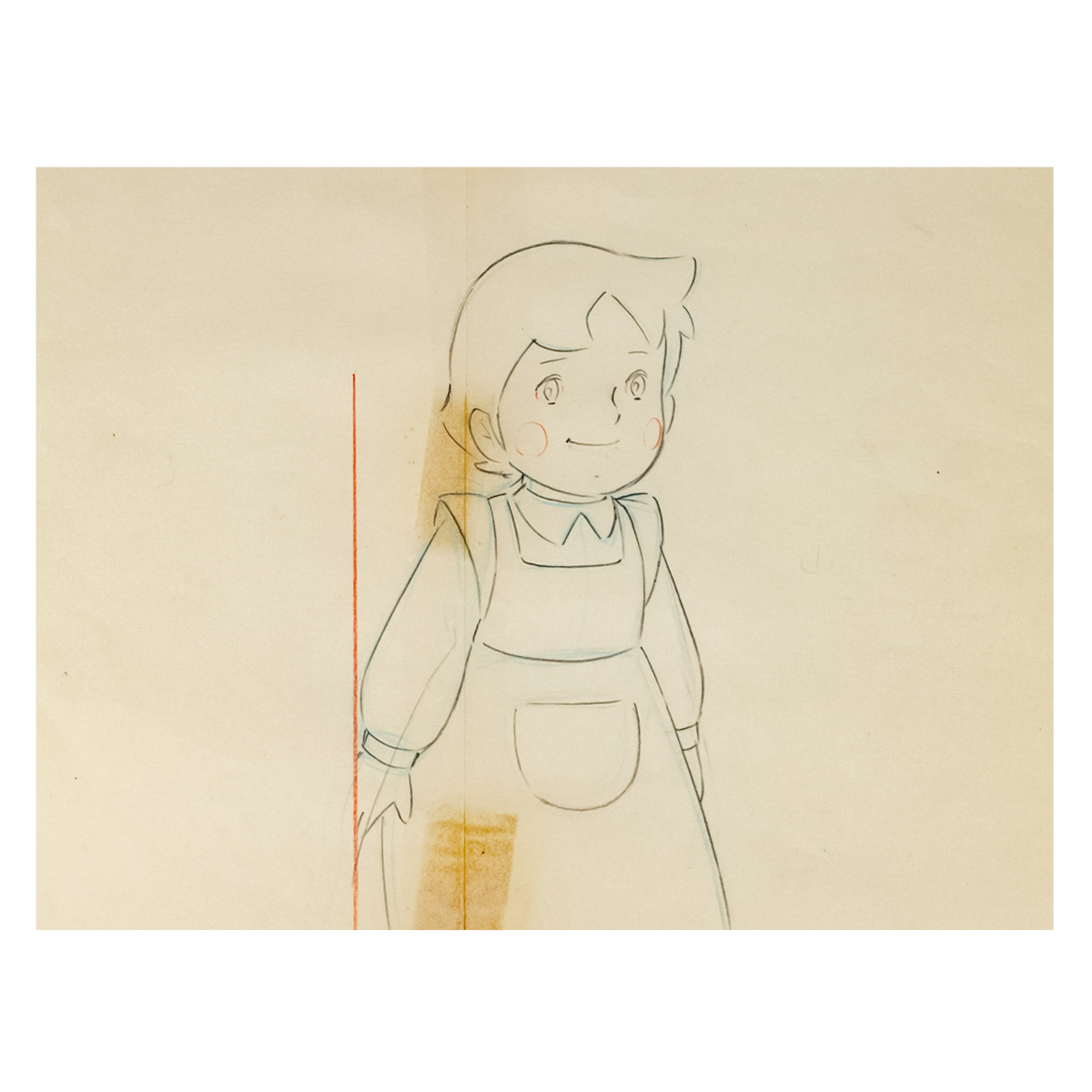 Lot 029　Heidi, Girl of the Alps "Heidi" Genga / Hayao Miyazaki. Yoichi Kotabe